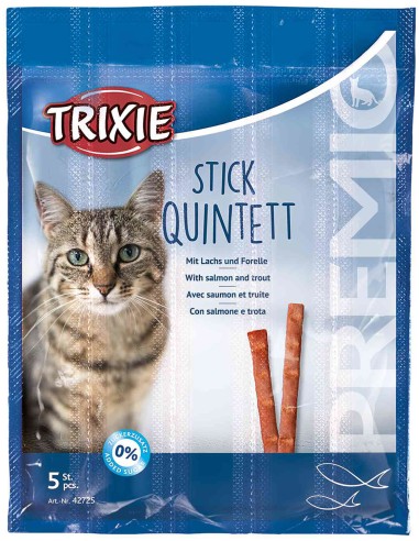 TRIXIE PREMIO QUADRO-STICKS SALMÓN Y TRUCHA - 5 X 5 GR 5 X 5 GR - 2