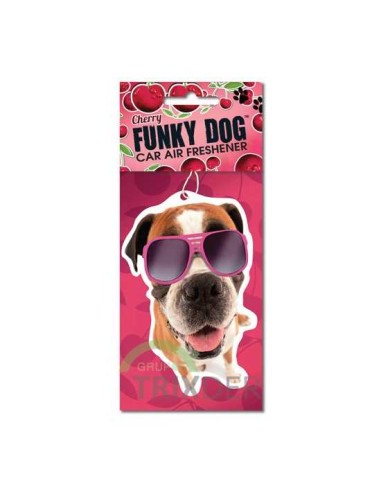 MAGNET STEEL AMBIENTADOR FUNKY DOG AIR FRESH CEREZA