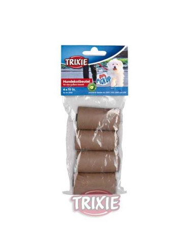 TRIXIE BOLSAS PICK UP BIODEGRADABLES (4 ROLLOS DE 10 BOLSAS) MARRÓN - 2