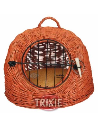 TRIXIE TRANSPORTÍN MIMBRE GATOS/PERRO Ø45 CM - 2