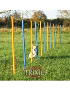 TRIXIE ESLALOM PARA AGILITY AZUL / NARANJA 115 X Ø3 CM - 2