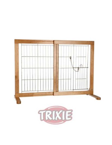 TRIXIE BARRERA EXTENSIBLE DE MADERA CON PUERTA 61-103 X 75 X 40 CM - 2