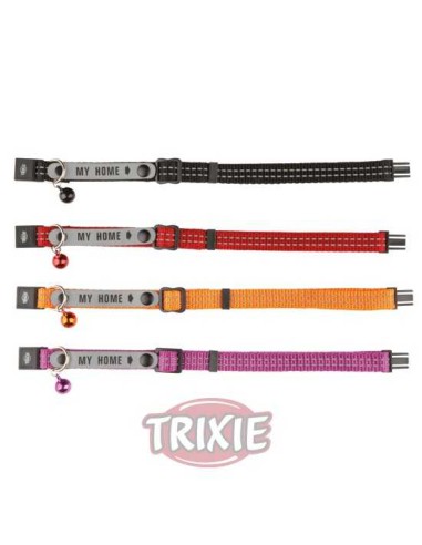 TRIXIE COLLAR GATO CON PORTADIRECCIONES REFLECTANTE