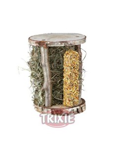 TRIXIE TORRE MADERA HENO&BARRITA CRUJIENT 110 GR / 13 X 17 X 13 CM - 2