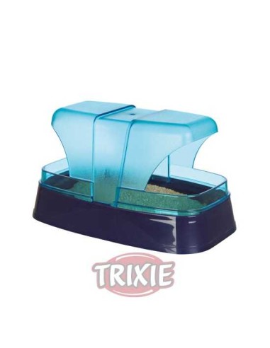 TRIXIE BAÑERA ARENA PARA HÁMSTERS Y RATONES AZUL OSCURO / TURQUESA 17 X 10 X 10 CM - 2