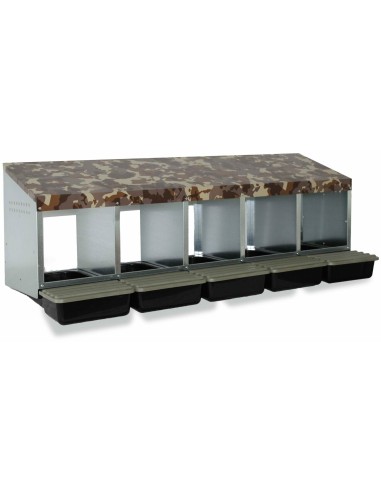 GAUN PONEDERO CAMUFLAJE PARA GALLINAS CON CUBETA - 5 DEPARTAMENTO 