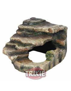 TRIXIE ROCA ESQUINA CON CUEVA Y PLATAFORMA 16 X 12 X 15 CM 19 X 17 X 17 CM 26 X 20 X 26 CM - 2