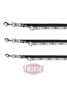 TRIXIE RAMAL SILVER REFLECT NEGRO / GRIS NEGRO / GRIS NEGRO / GRIS XS-S (2.00 M / 15 MM) M-L (2.00 M / 20 MM) L-XL (2.00 M - 2
