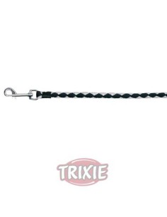 TRIXIE CORREA CAVO NEGRO / PLATA S-XL (1.00 M / Ø12 MM) - 2