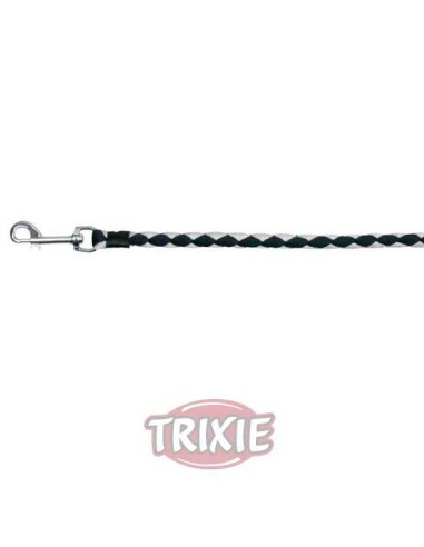TRIXIE CORREA CAVO NEGRO / PLATA S-XL (1.00 M / Ø12 MM) - 2