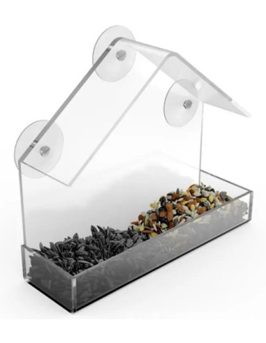 GAUN COMEDERO ACRILICO PAJAROS SILVESTRES  - 2