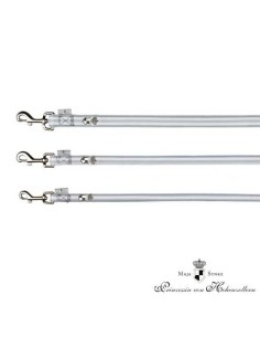 TRIXIE CORREA DOG PRINCE GRIS / BLANCO GRIS / BLANCO XS (1.20 M / 10 MM) S (1.00 M / 15 MM) - 2