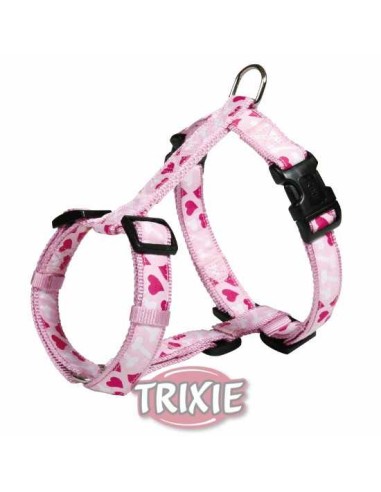 TRIXIE ARNÉS MODERN ART ROSE HEART ROSA ROSA ROSA ROSA XS-S (30-40 CM / 15 MM) S-M (40-65 CM / 20 MM) M-L (50-75 CM / 25 M - 2
