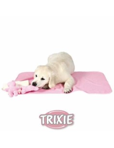 TRIXIE KIT CACHORROS: MANTA, 2 JUGUETES Y TOALLA ROSA - 2