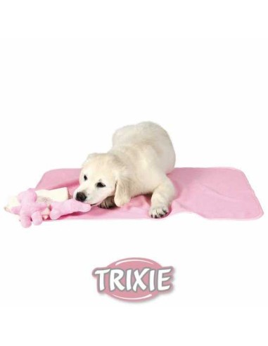 TRIXIE KIT CACHORROS: MANTA, 2 JUGUETES Y TOALLA ROSA - 2
