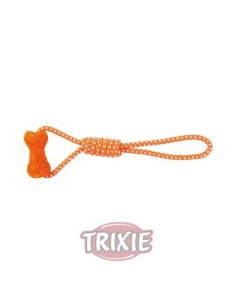 TRIXIE PESA CON CUERDA NARANJA / BLANCO 10 CM / 42 CM - 2