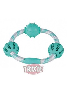 TRIXIE DENTA FUN ANILLO DE CUERDA CON PELOTAS Ø20 CM - 2