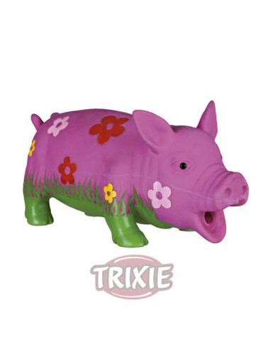 TRIXIE CERDO LÁTEX FLOREADO CON SONIDO 20 CM - 2