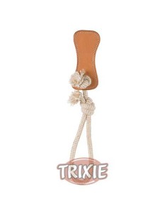 TRIXIE HUESO DE PIEL CON CUERDA PIEL 14 CM / 38 CM - 2