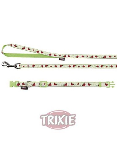 TRIXIE COLLAR CON CORREA MARIQUITAS XS-S (22-35 CM / 10 MM) - 2