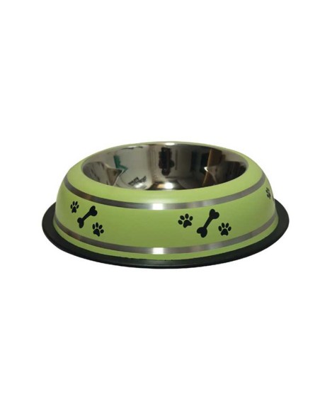 PETIPOP COMEDERO / BEBEDERO ACERO VERDE