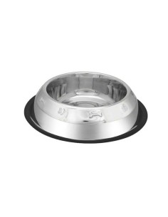 PETIPOP COMEDERO / BEBEDERO ACERO HUESOS RELIEVE