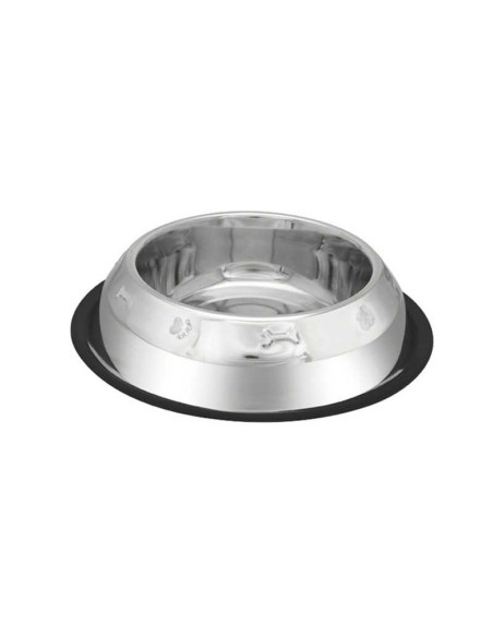 PETIPOP COMEDERO / BEBEDERO ACERO HUESOS RELIEVE