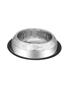 PETIPOP COMEDERO / BEBEDERO ACERO HUESOS RELIEVE 2