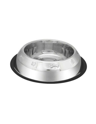 PETIPOP COMEDERO / BEBEDERO ACERO HUESOS RELIEVE - 2