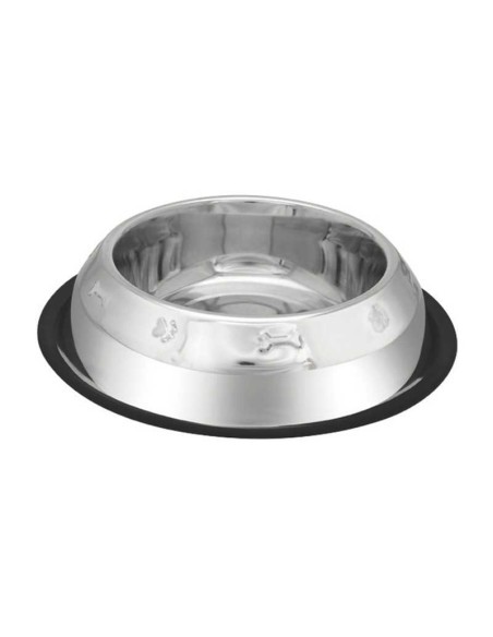 PETIPOP COMEDERO / BEBEDERO ACERO HUESOS RELIEVE - 3