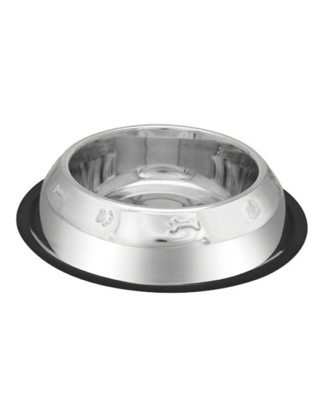 PETIPOP COMEDERO / BEBEDERO ACERO HUESOS RELIEVE - 4