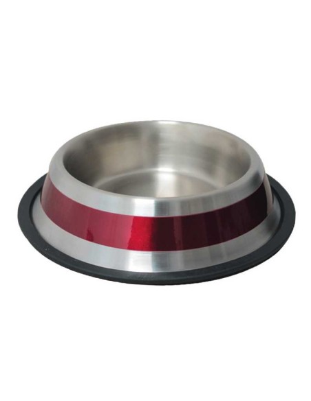 PETIPOP COMEDERO / BEBEDERO ACERO Y ROJO - 4