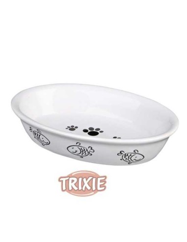 TRIXIE COMEDERO GATO CERÁMICO OVALADO 15 X 10 CM / 200 ML - 2