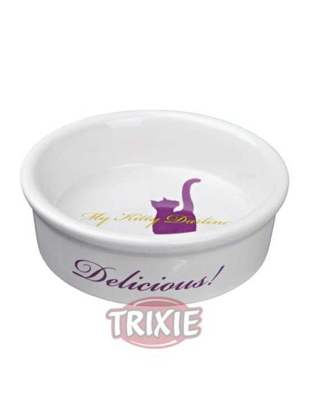 TRIXIE COMEDERO CERÁMICO GATOS MY KITTY DARLING Ø15 CM / 200 ML - 3