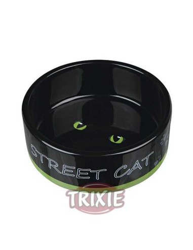 TRIXIE COMEDERO CERÁMICA STREET CAT Ø12 CM / 300 ML - 2