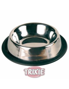 TRIXIE COMEDERO INOXIDABLE ANTIDESLIZANTE Ø11 CM / 200 ML - 2