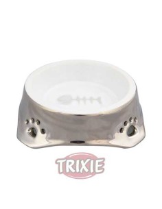 TRIXIE COMEDERO CERÁMICO PLATA CUADRADO Ø12 CM / 150 ML - 2