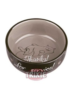 TRIXIE COMEDERO CERÁMICO THANKS! Ø11 CM / 300 ML - 2 2