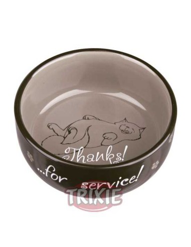 TRIXIE COMEDERO CERÁMICO THANKS! Ø11 CM / 300 ML - 3