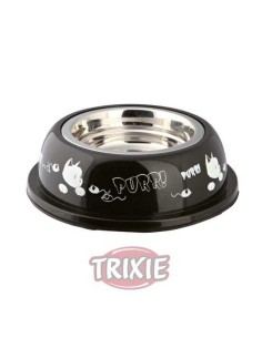 TRIXIE COMEDERO ACERO INOX RESISTENTE PURR! Ø12 CM / 250 ML - 2
