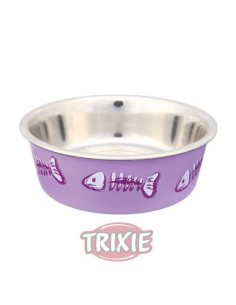 TRIXIE COMEDERO ACERO INOX RESISTENTE Ø12 CM / 300 ML - 2