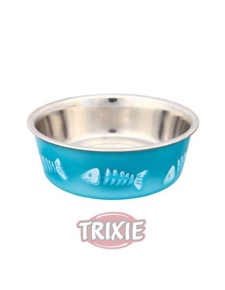 TRIXIE COMEDERO ACERO INOX RESISTENTE Ø12 CM / 300 ML - 3