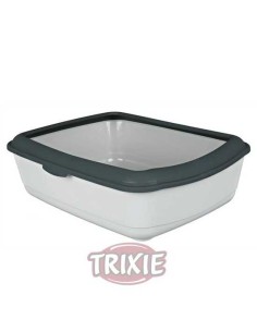 TRIXIE BANDEJA HIGIÉNICA CLASSIC CON BORDE MARRÓN / CREMA GRIS OSCURO / VERDE 37 X 15 X 47 CM 37 X 15 X 47 CM - 2