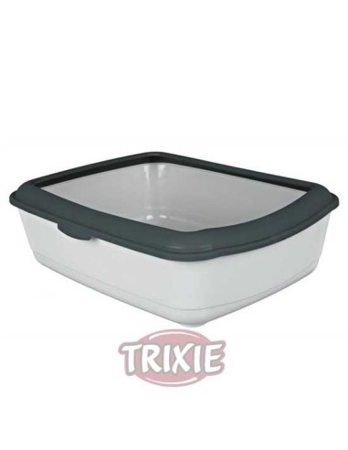 TRIXIE BANDEJA HIGIÉNICA CLASSIC CON BORDE MARRÓN / CREMA GRIS OSCURO / VERDE 37 X 15 X 47 CM 37 X 15 X 47 CM - 2