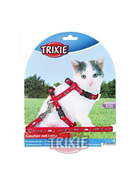 TRIXIE SET ARNÉS Y CORREA PARA GATITOS CATS 21-34 CM / 1 20 M - 3