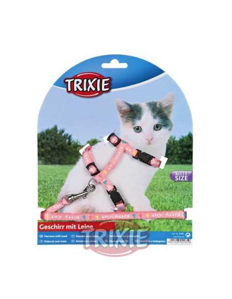 TRIXIE SET ARNÉS Y CORREA PARA GATITOS KITTY CATS 21-33 CM / 1 20 M - 3