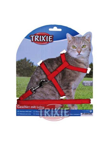 TRIXIE SET GATOS ARNÉS Y CORREA 22-42CM / 1 25 M - 4