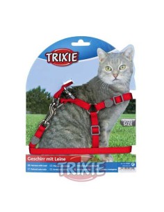 TRIXIE SET ARNÉS Y CORREA PARA GATOS CORE 26-37CM / 1 20 M - 2 2
