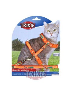 TRIXIE SET ARNES Y CORREA GATOS DISEÑO 22-36CM / 1 20 M - 2