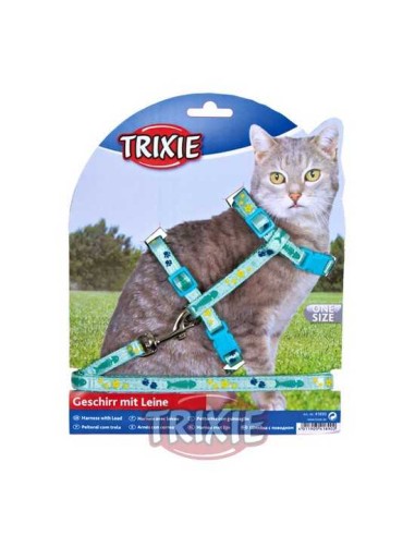 TRIXIE SET ARNES Y CORREA GATOS DISEÑO 22-36CM / 1 20 M - 3